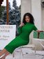 🔥 "Simone" Long Sleeve Bodycon Midi