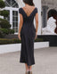 "Helena" Satin Midi Dress