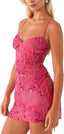 Veloryn | Sequin Sparkly Rhinestone Mini Dress