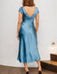 "Helena" Satin Midi Dress