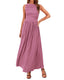 Zelivra | Sleeveless Maxi Dress with Pockets