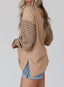 "Boardwalk Breeze" Striped Colorblock Top