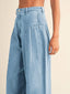 👖 Sloane | Pleated High-Waisted Wide-Leg Jeans