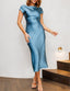 "Helena" Satin Midi Dress