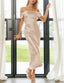 "Helena" Satin Midi Dress