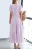 "Lunarelle" Tiered Cotton Midi Dress