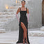 Zenvira | Sleeveless Bodycon Ruched High Slit Maxi Dress