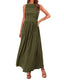 Zelivra | Sleeveless Maxi Dress with Pockets
