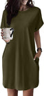 Aurelia | Round Neck Short Sleeve Mini Dress
