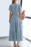 "Lunarelle" Tiered Cotton Midi Dress