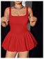 Kuvira | Square Neck Bubble Mini Dress
