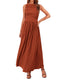 Zelivra | Sleeveless Maxi Dress with Pockets