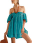 Mirelia | Babydoll Puff Sleeve Tie-Back Dress
