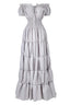 "Viola" Boho Tiered Maxi Dress