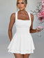 Arivelle | Square Neck Ruched Mini Dress