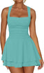 Arivelle | Square Neck Ruched Mini Dress