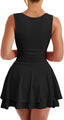 Arivelle | Square Neck Ruched Mini Dress