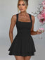 Arivelle | Square Neck Ruched Mini Dress