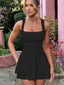 Arivelle | Square Neck Ruched Mini Dress