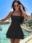 Arivelle | Square Neck Ruched Mini Dress