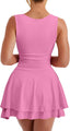 Arivelle | Square Neck Ruched Mini Dress