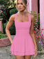 Arivelle | Square Neck Ruched Mini Dress