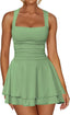 Arivelle | Square Neck Ruched Mini Dress