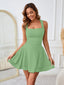 Arivelle | Square Neck Ruched Mini Dress