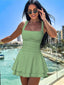 Arivelle | Square Neck Ruched Mini Dress