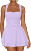 Arivelle | Square Neck Ruched Mini Dress