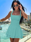 Arivelle | Square Neck Ruched Mini Dress