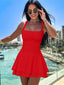 Arivelle | Square Neck Ruched Mini Dress