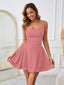 Arivelle | Square Neck Ruched Mini Dress