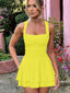 Arivelle | Square Neck Ruched Mini Dress