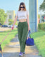 AirFlow Crossover Waist Wide-Leg Pants