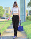 AirFlow Crossover Waist Wide-Leg Pants