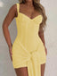 Luvoria | Corset Lace Mini Dress with Side Drape