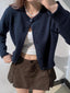 "Tavi" Ribbed Knit Button Cardigan