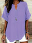 "Charlie" V-Neck Tunic Blouse