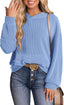 "Bree" Ribbed Knit Hoodie