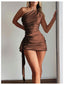 Eloria | One-Shoulder Ruched Mini Dress