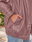 "Veda" Faux Leather Bomber