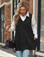 Novaira | Solid V-Neck Sweater Vest