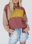"Boardwalk Breeze" Striped Colorblock Top
