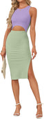 "Tessa" Cutout Midi Dress