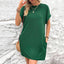 Aurelia | Round Neck Short Sleeve Mini Dress