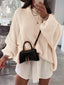 "Maeve" Slouch Knit Turtleneck Pullover