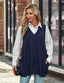 Novaira | Solid V-Neck Sweater Vest