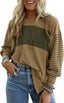 "Boardwalk Breeze" Striped Colorblock Top
