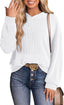"Bree" Ribbed Knit Hoodie